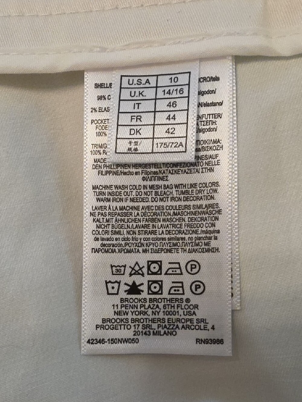 Brooks Brothers White Button-Front Bermuda Shorts - Picture 7 of 14